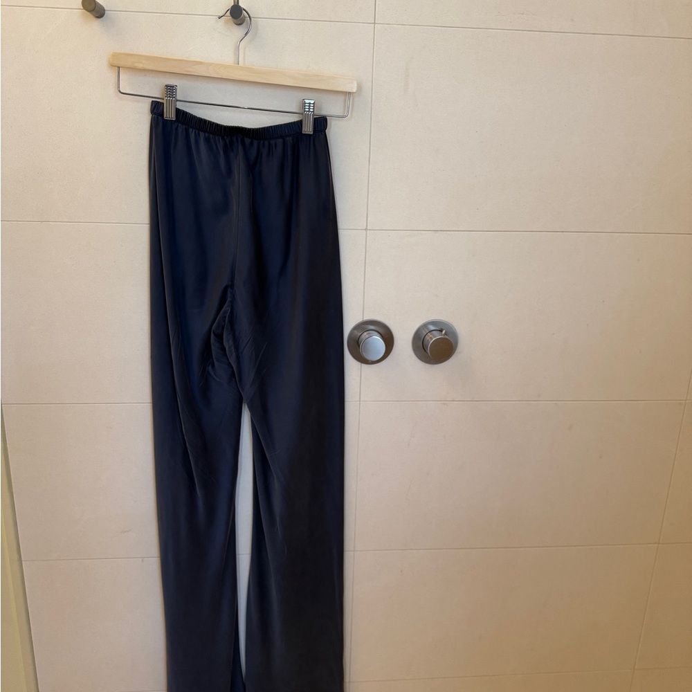 SILK LAUNDRY Navy Bias-Cut Lounge Pants Size XS - Picture 5 of 8